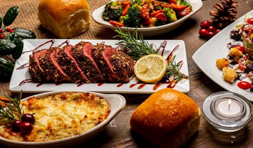 Festive red meat meal